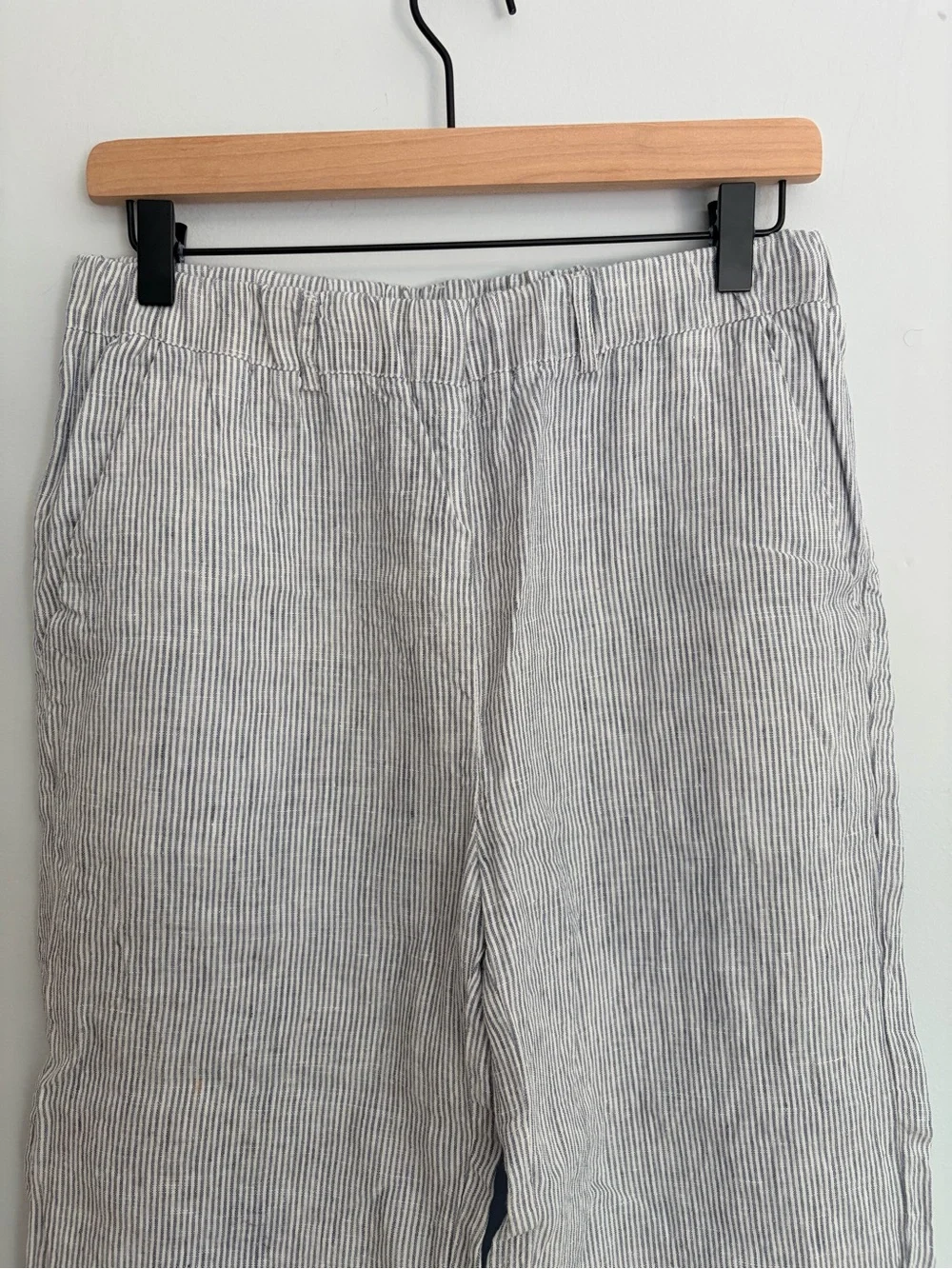 Quince 100% European Linen Pinstripe Linen Pants